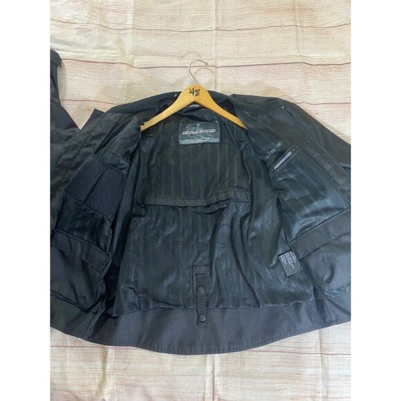 Field Sheer Men's Black Soft Shell Full Zip Motorcycle Jacket - Medium - Picture 11 of 16